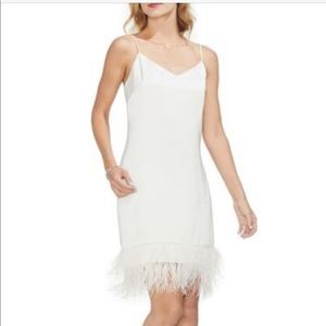 Vince Camuto
Feather Hem Satin Slipdress 16